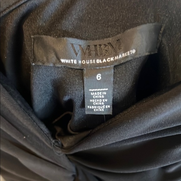 NWT White House Black Market Black Babydoll Dress with Sweetheart Neckline - Picture 2 of 8